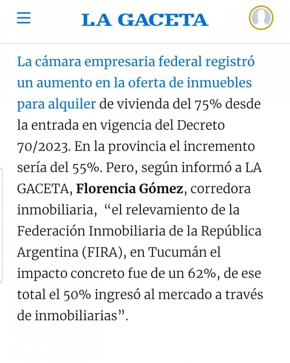 Impacto del Decreto 70/2023 en el mercado inmobiliario en las primeras semanas desde su vigencia 