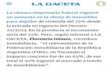 Impacto del Decreto 70/2023 en el mercado inmobiliario en las primeras semanas desde su vigencia 